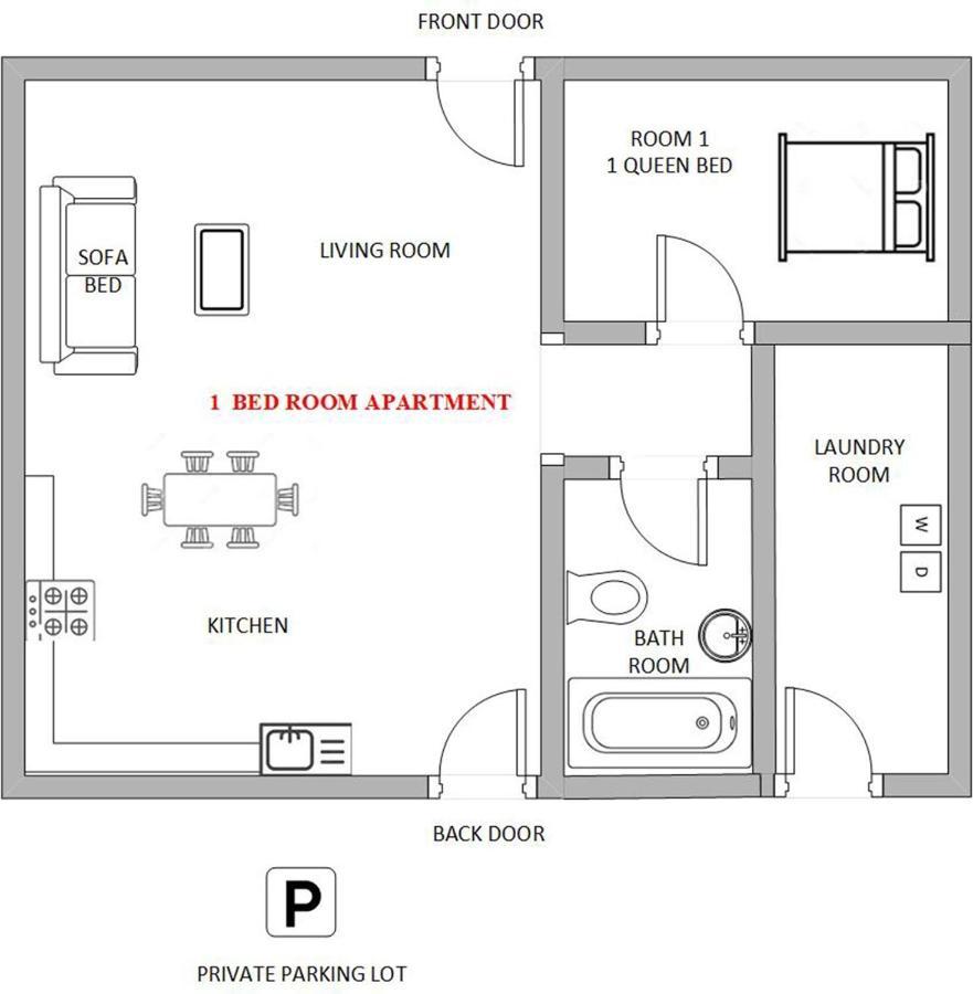 1 Or 3 Bedroom Apartment With Full Kitchen Page Eksteriør billede