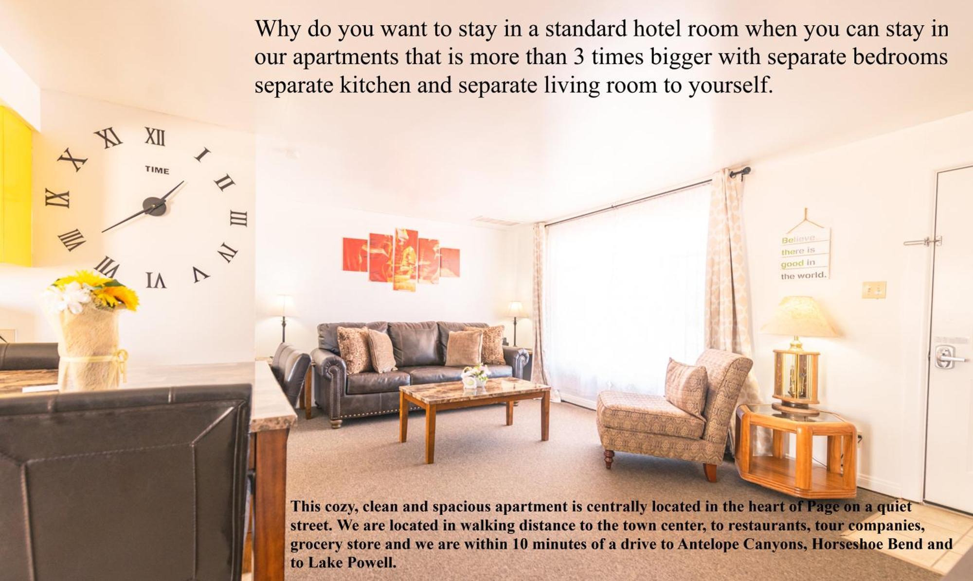 1 Or 3 Bedroom Apartment With Full Kitchen Page Eksteriør billede