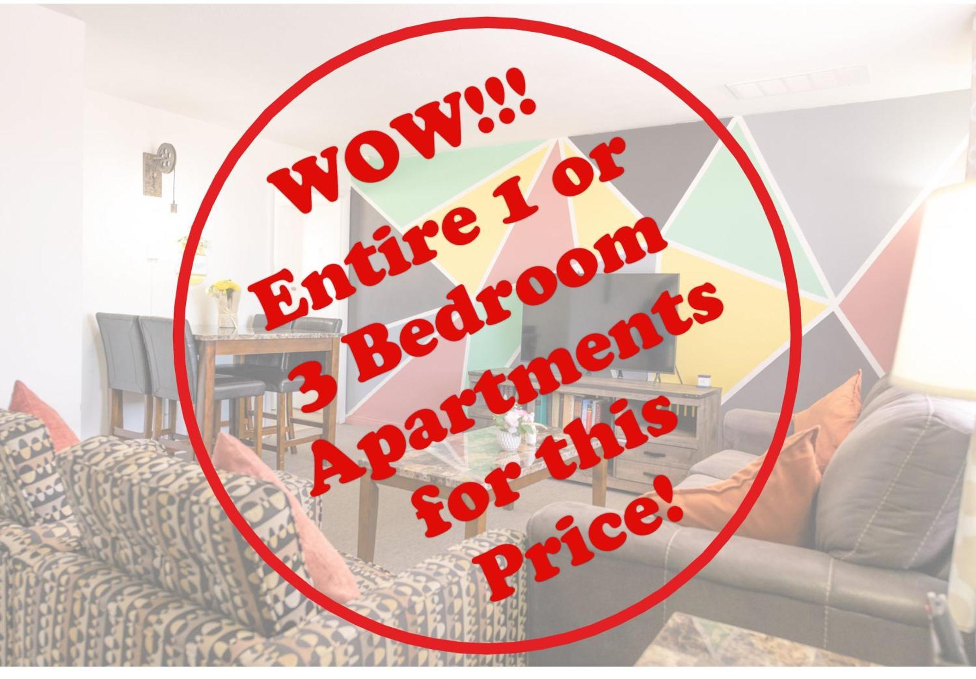 1 Or 3 Bedroom Apartment With Full Kitchen Page Eksteriør billede